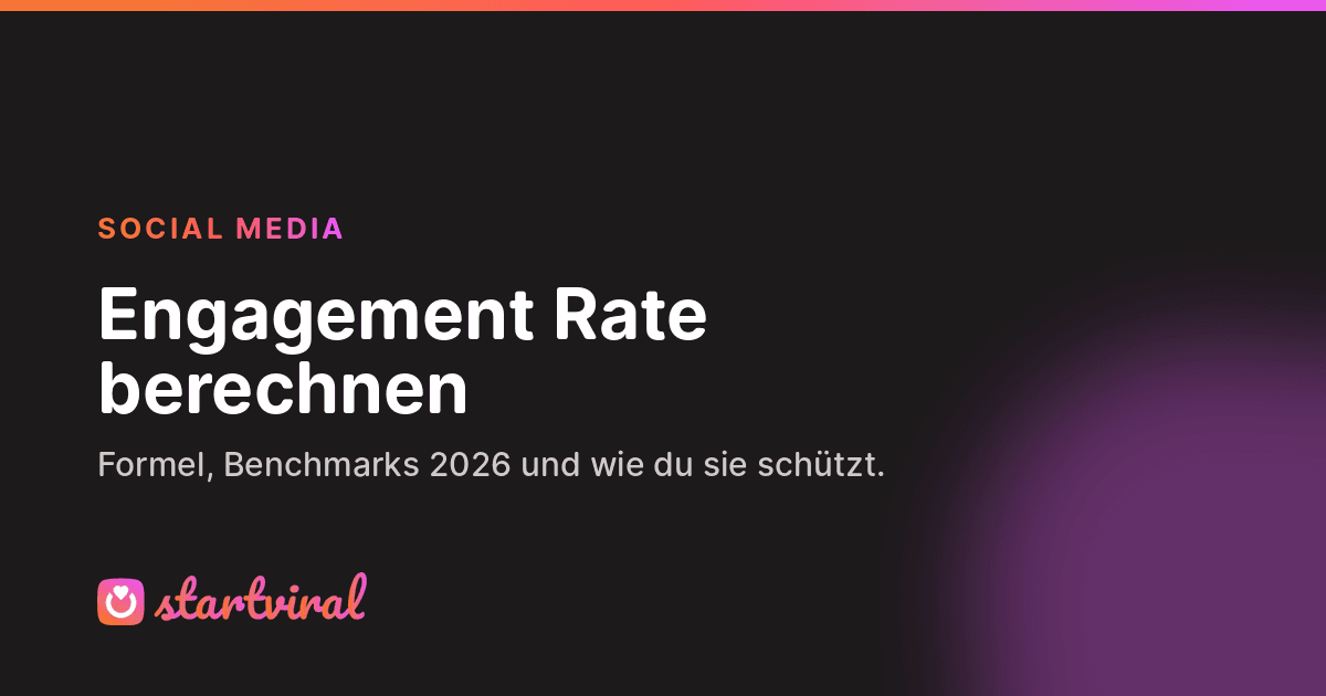 Instagram Engagement Rate berechnen: Formel und Benchmarks 2026